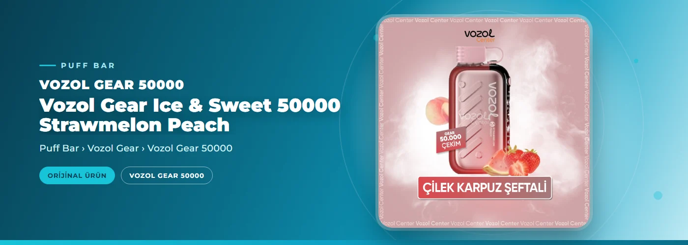 Vozol Gear Ice & Sweet 50000 Strawmelon Peach
