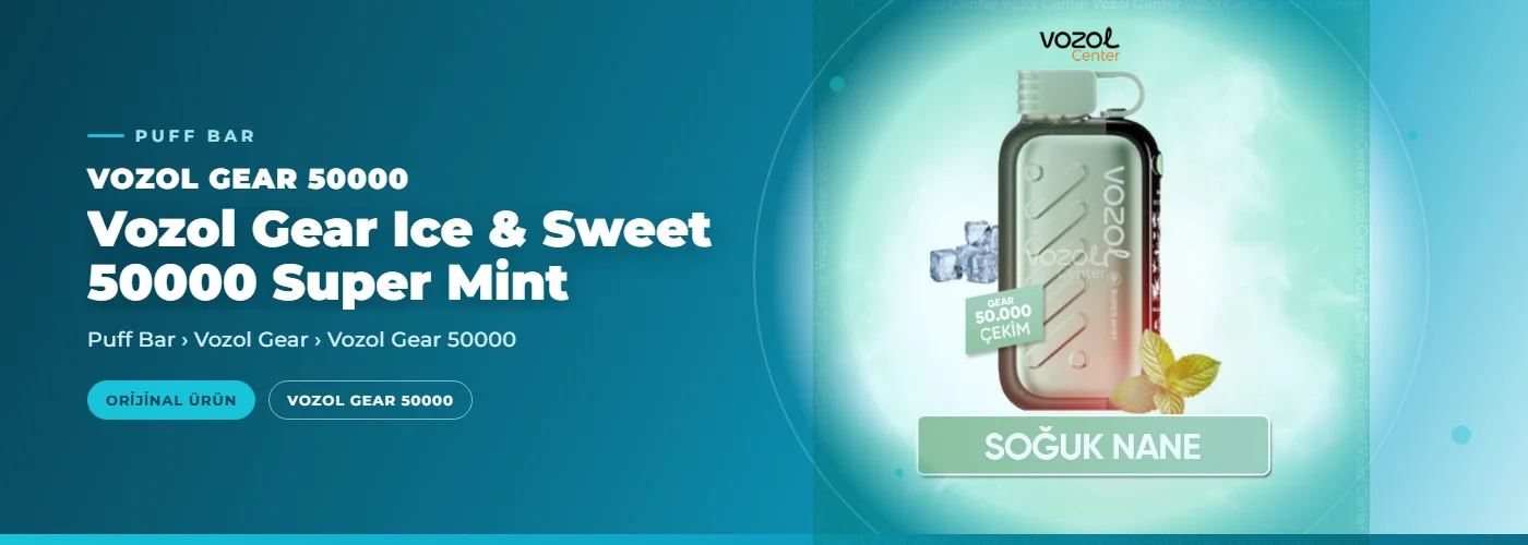 Vozol Gear Ice & Sweet 50000 Super Mint