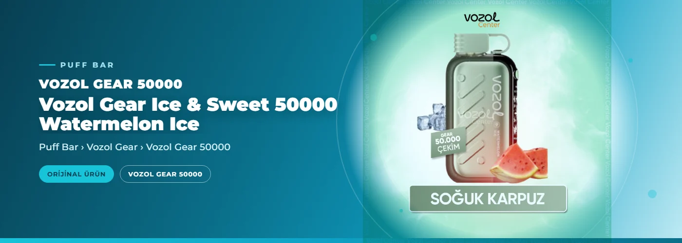 Vozol Gear Ice & Sweet 50000 Watermelon Ice