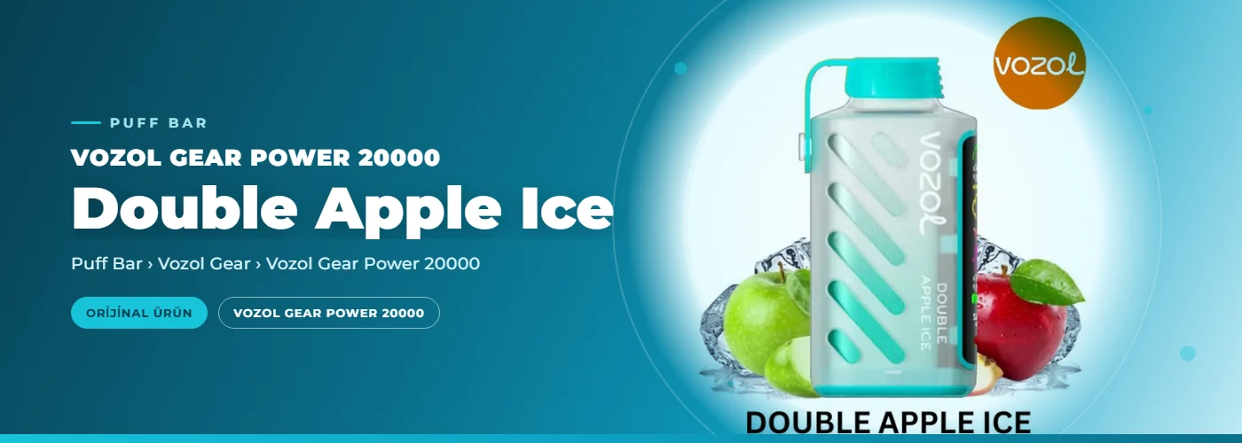 Vozol Gear Power 20000 Double Apple Ice