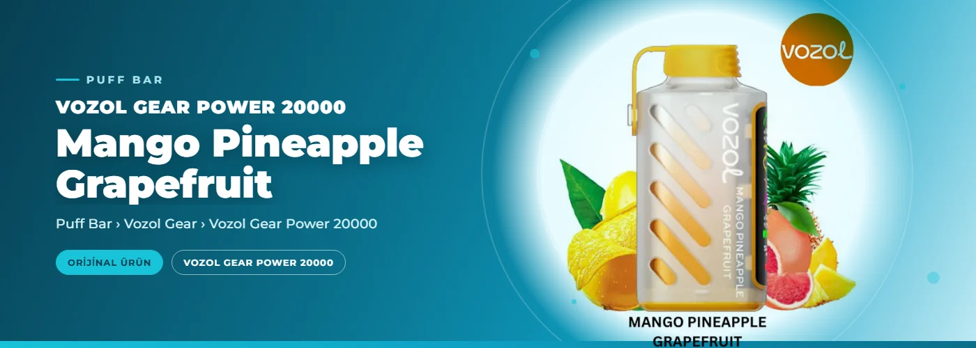 Vozol Gear Power 20000 Mango Pineapple Grapefruit