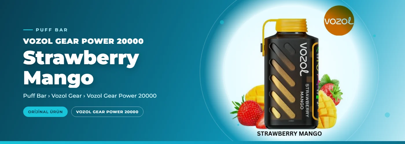 Vozol Gear Power 20000 Strawberry Mango