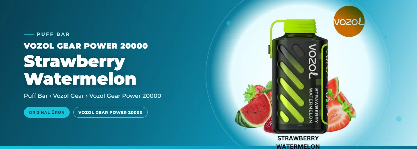 Vozol Gear Power 20000 Strawberry Watermelon
