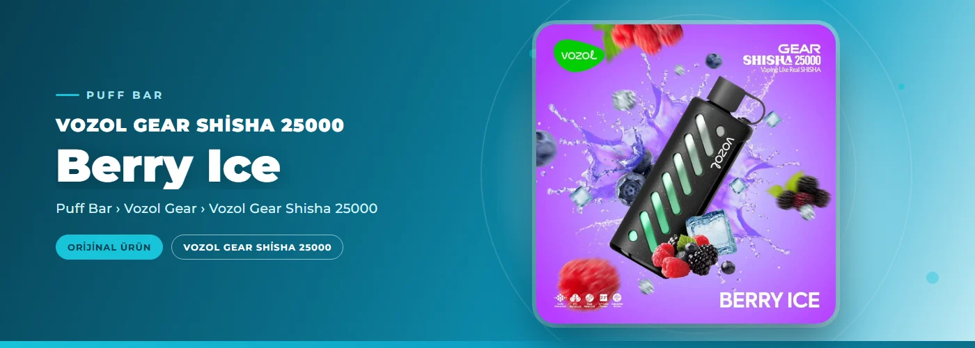 Vozol Gear Shisha 25000 Berry Ice