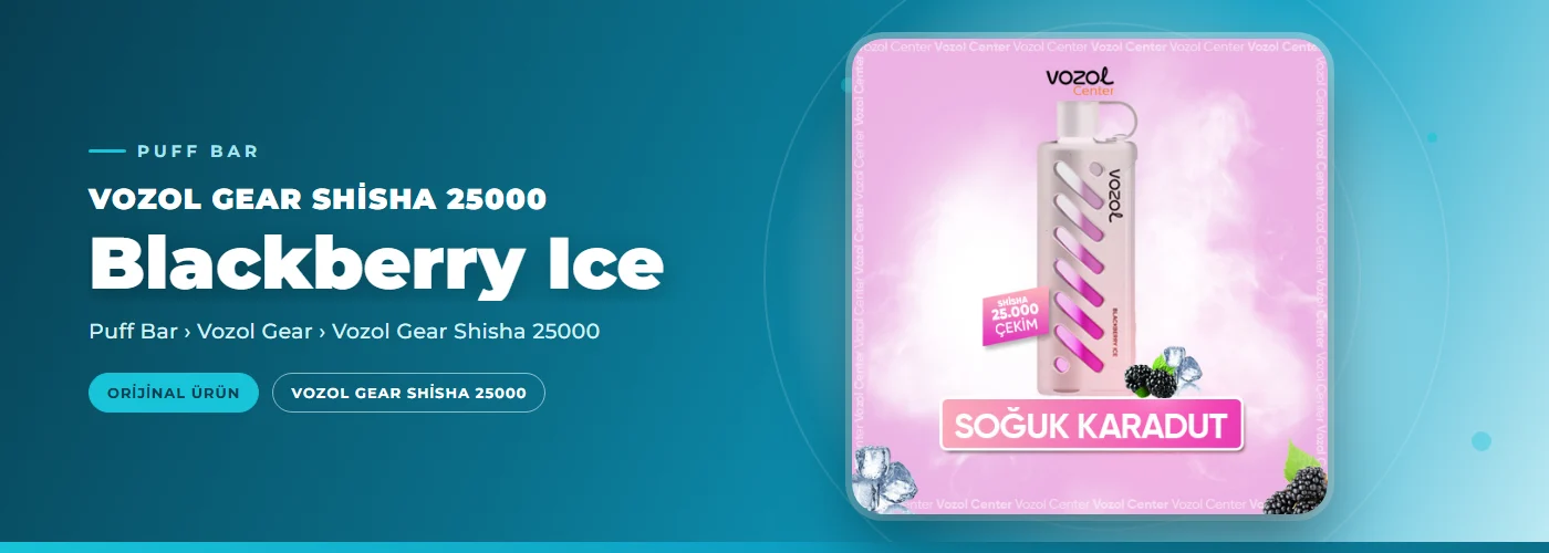 Vozol Gear Shisha 25000 Blackberry Ice