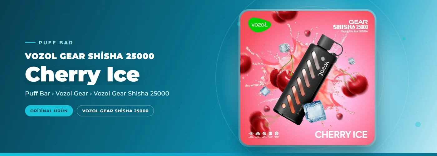 Vozol Gear Shisha 25000 Cherry Ice