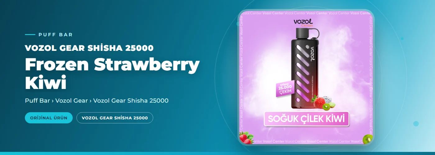 Vozol Gear Shisha 25000 Frozen Strawberry Kiwi