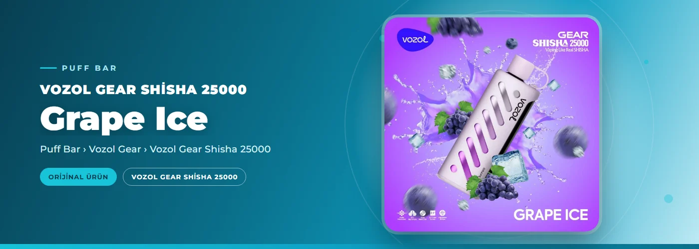 Vozol Gear Shisha 25000 Grape Ice
