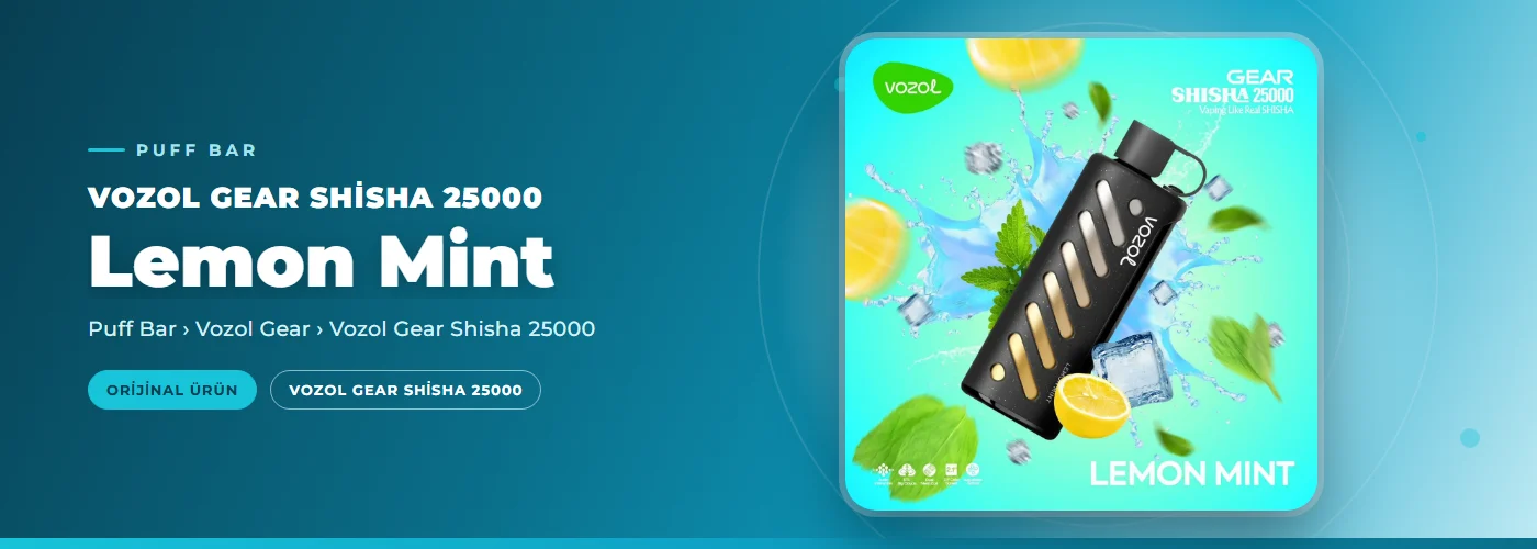Vozol Gear Shisha 25000 Lemon Mint