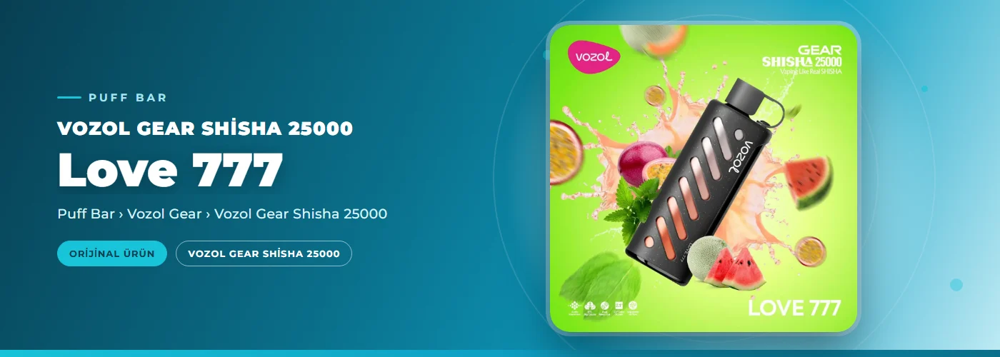 Vozol Gear Shisha 25000 Love 777