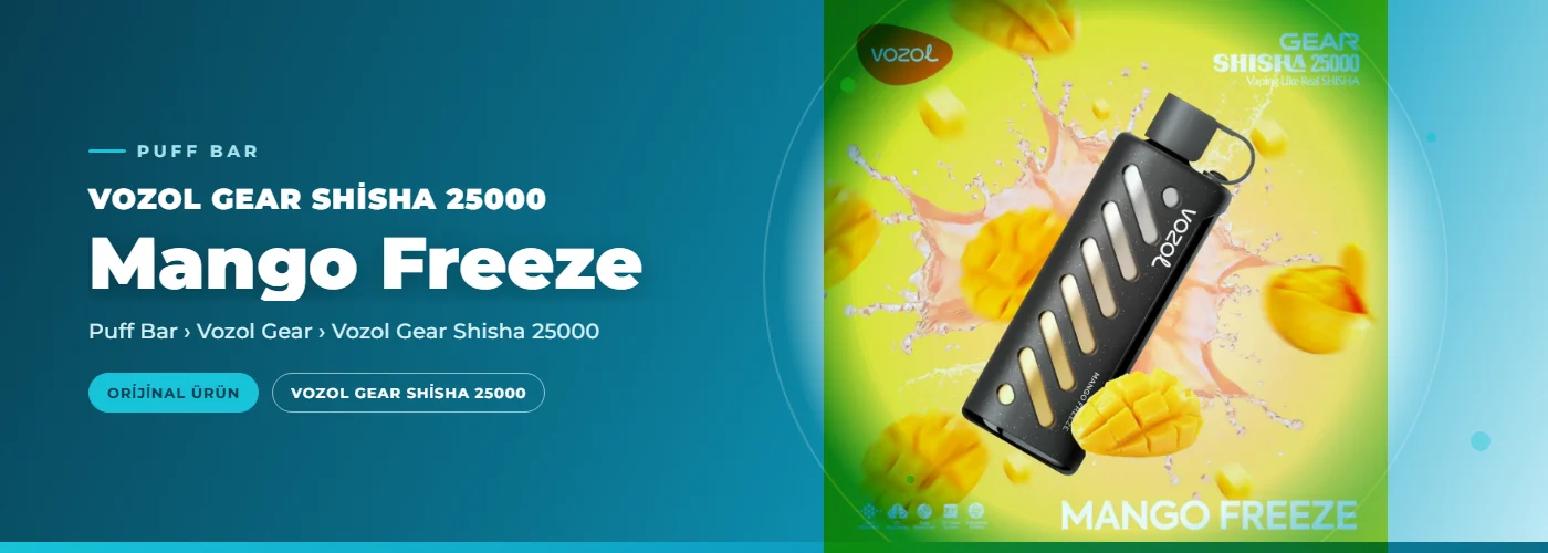 Vozol Gear Shisha 25000 Mango Freeze