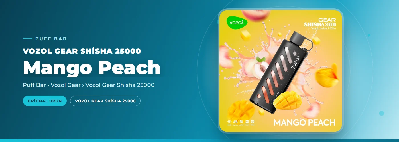 Vozol Gear Shisha 25000 Mango Peach