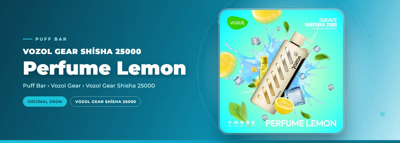 Vozol Gear Shisha 25000 Perfume Lemon