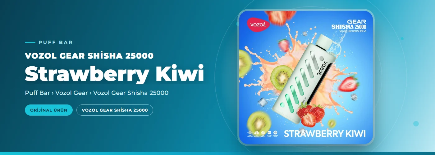 Vozol Gear Shisha 25000 Strawberry Kiwi