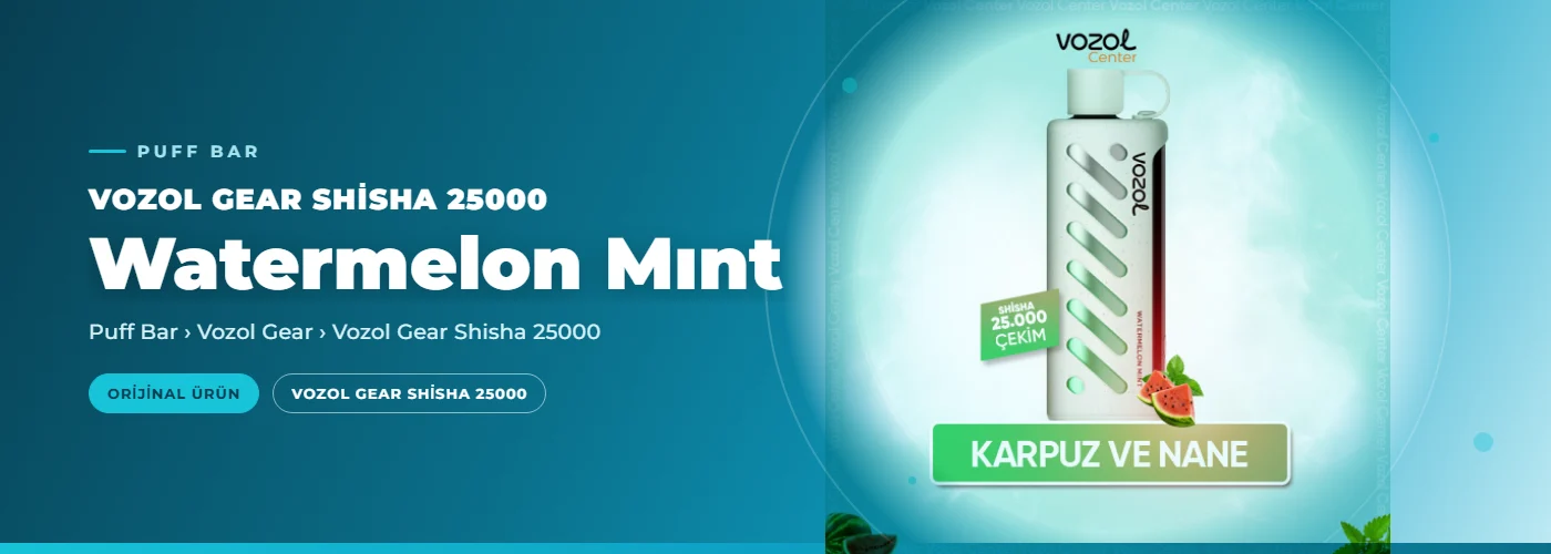 Vozol Gear Shisha 25000 Watermelon Mınt