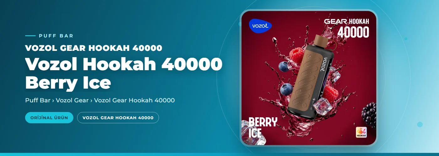 Vozol Hookah 40000 Berry Ice