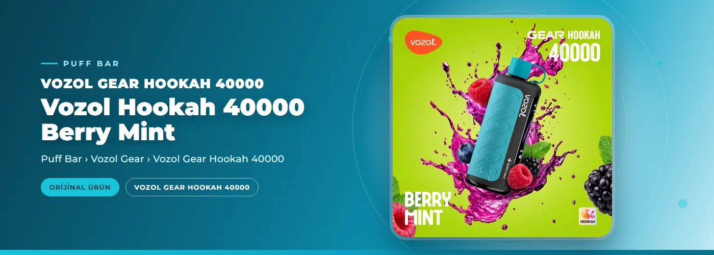 Vozol Hookah 40000 Berry Mint
