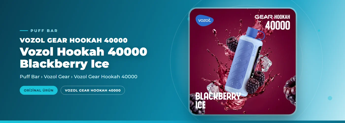 Vozol Hookah 40000 Blackberry Ice