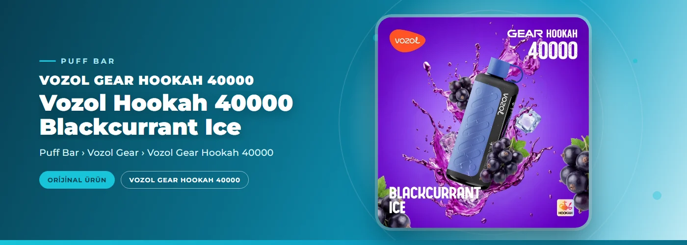 Vozol Hookah 40000 Blackcurrant Ice