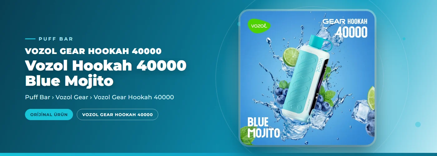 Vozol Hookah 40000 Blue Mojito