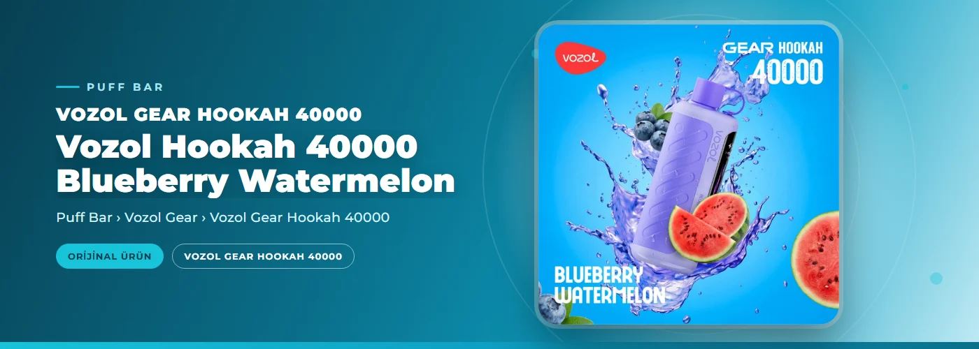 Vozol Hookah 40000 Blueberry Watermelon