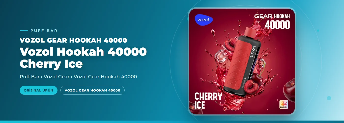 Vozol Hookah 40000 Cherry Ice