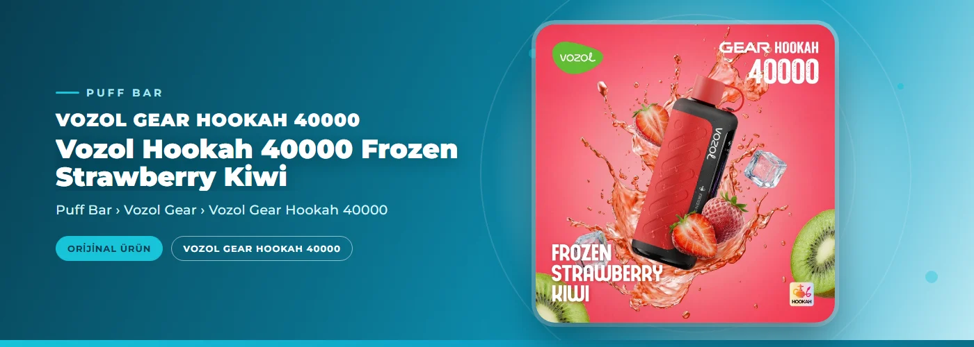 Vozol Hookah 40000 Frozen Strawberry Kiwi