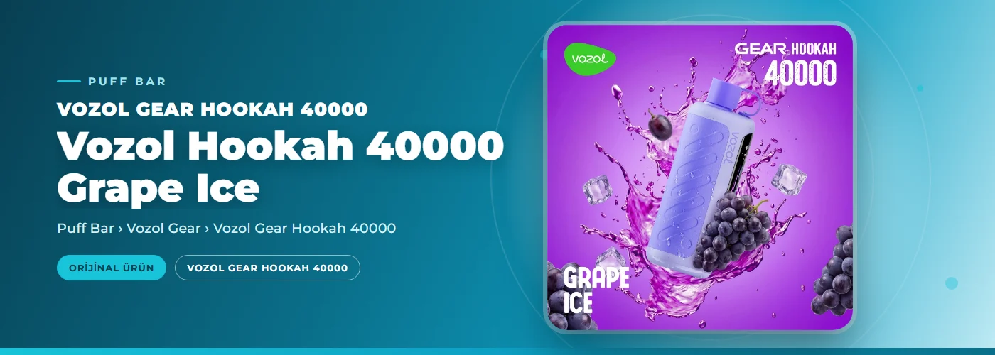 Vozol Hookah 40000 Grape Ice