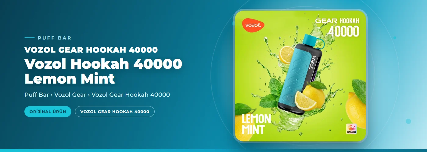 Vozol Hookah 40000 Lemon Mint