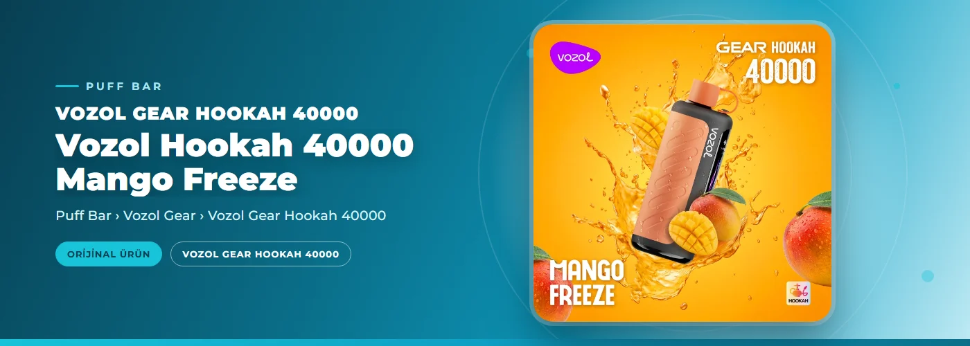 Vozol Hookah 40000 Mango Freeze