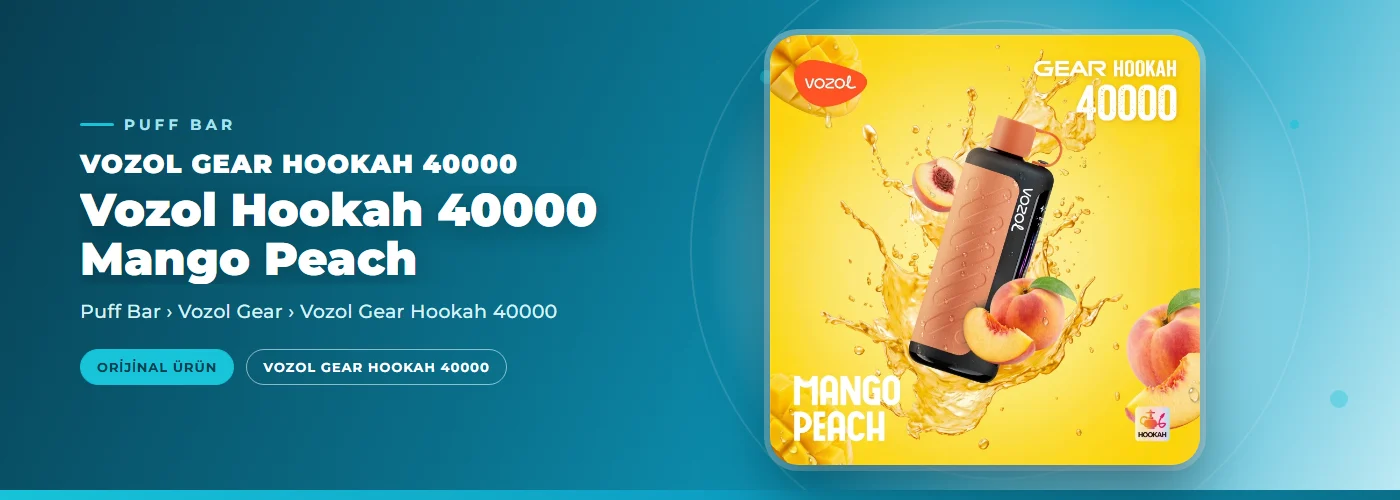 Vozol Hookah 40000 Mango Peach