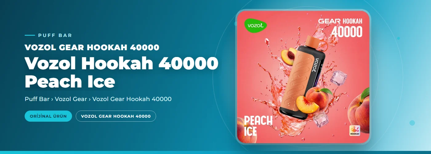 Vozol Hookah 40000 Peach Ice