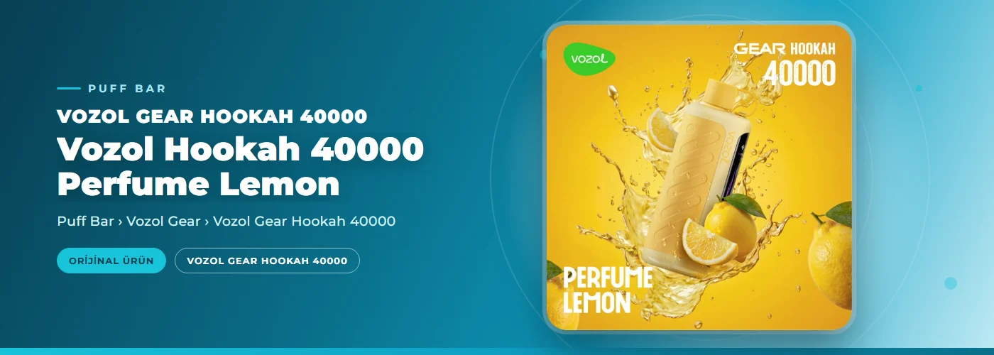 Vozol Hookah 40000 Perfume Lemon