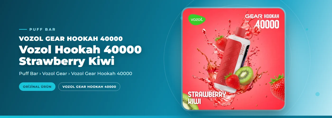 Vozol Hookah 40000 Strawberry Kiwi