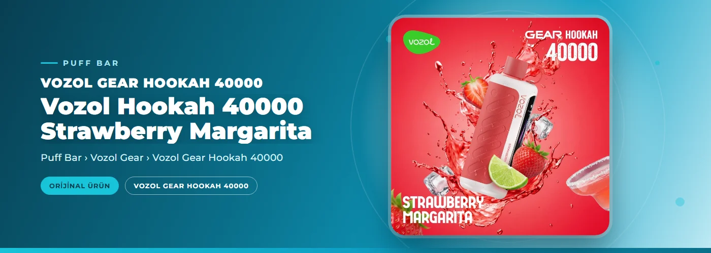 Vozol Hookah 40000 Strawberry Margarita
