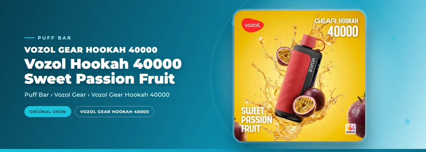 Vozol Hookah 40000 Sweet Passion Fruit