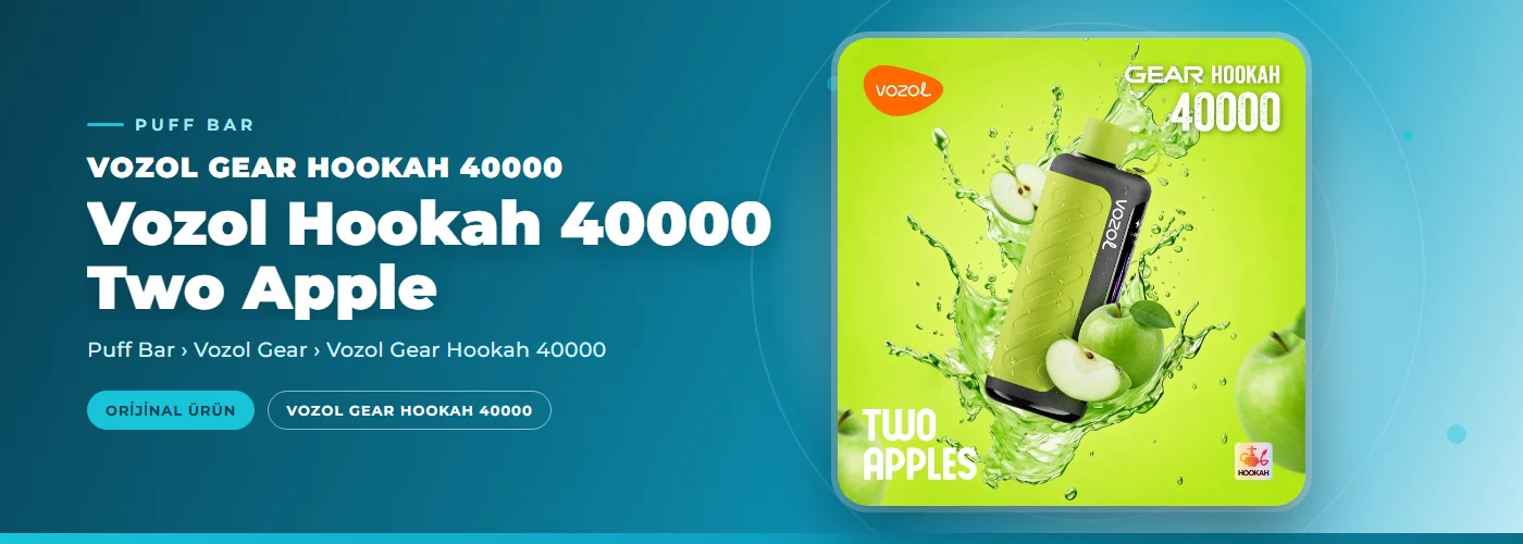 Vozol Hookah 40000 Two Apple