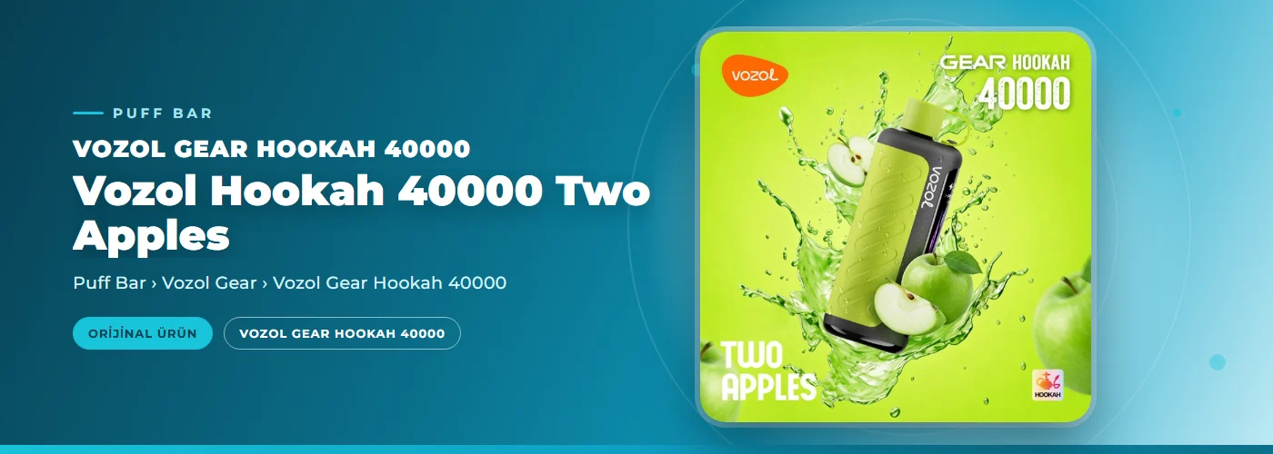 Vozol Hookah 40000 Two Apples