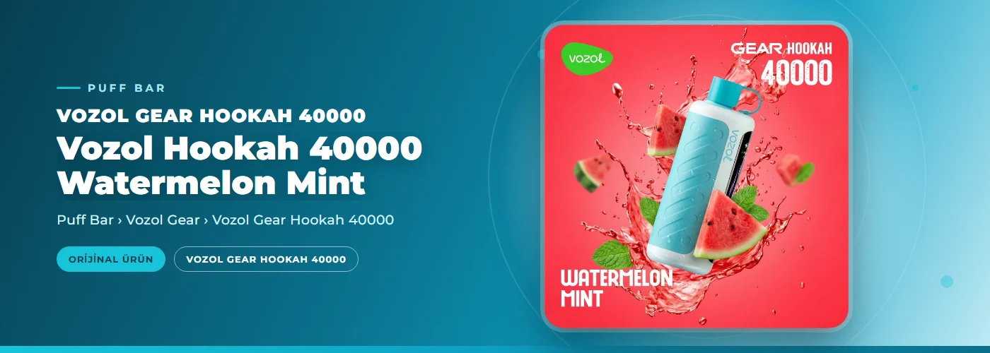 Vozol Hookah 40000 Watermelon Mint