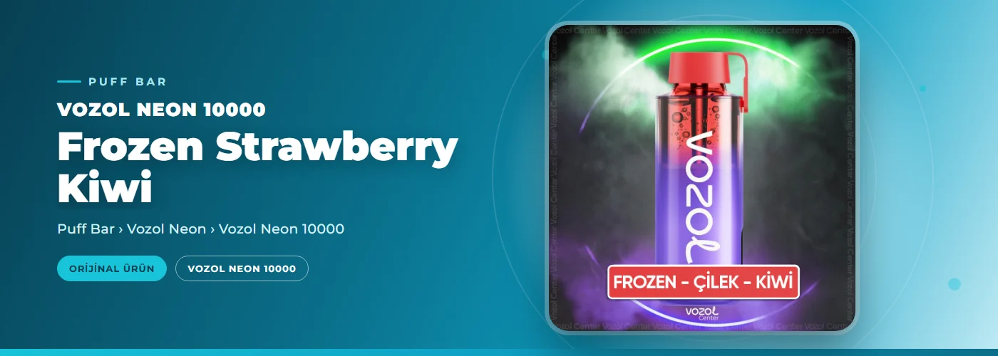 Vozol Neon 10000 Frozen Strawberry Kiwi