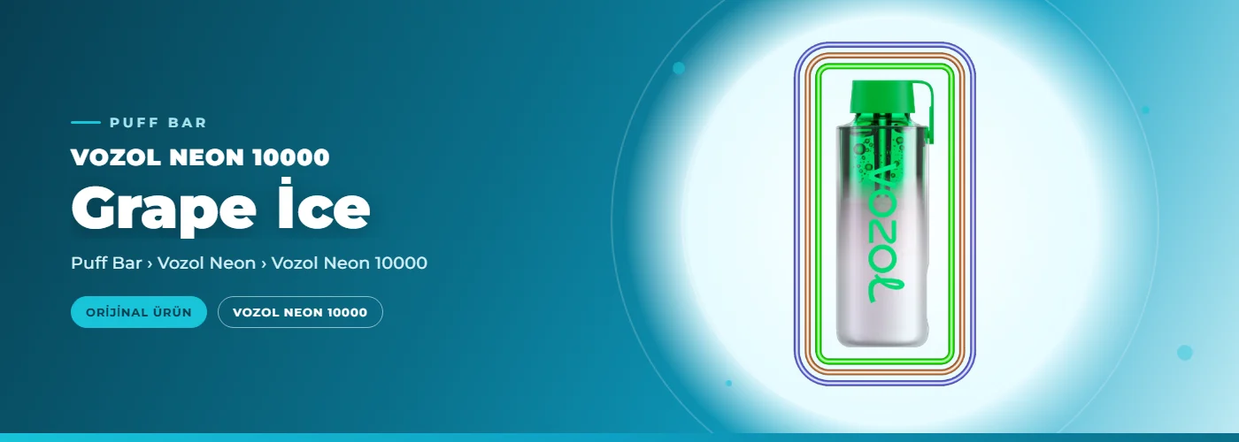 Vozol Neon 10000 Grape İce