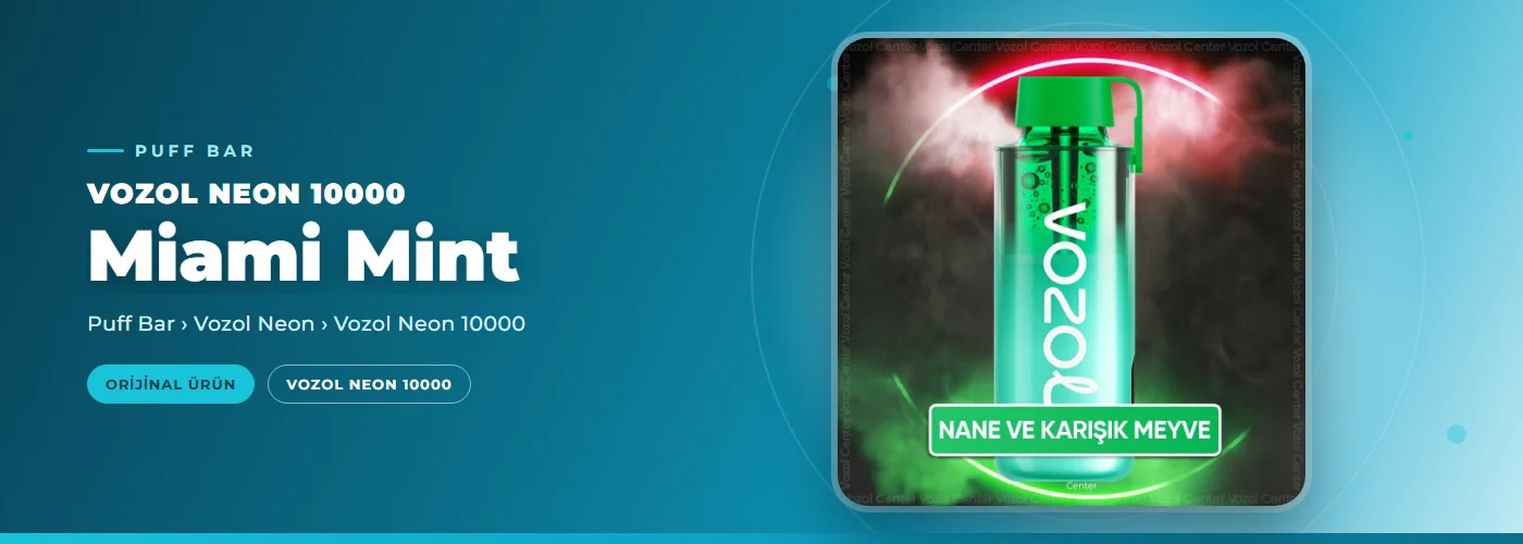 Vozol Neon 10000 Miami Mint