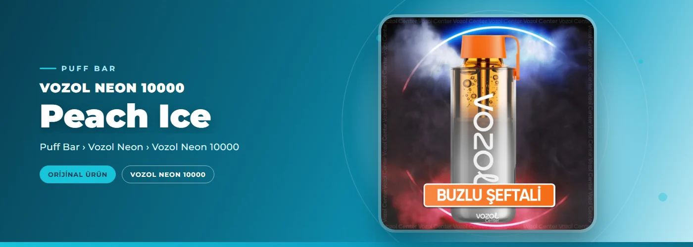 Vozol Neon 10000 Peach Ice