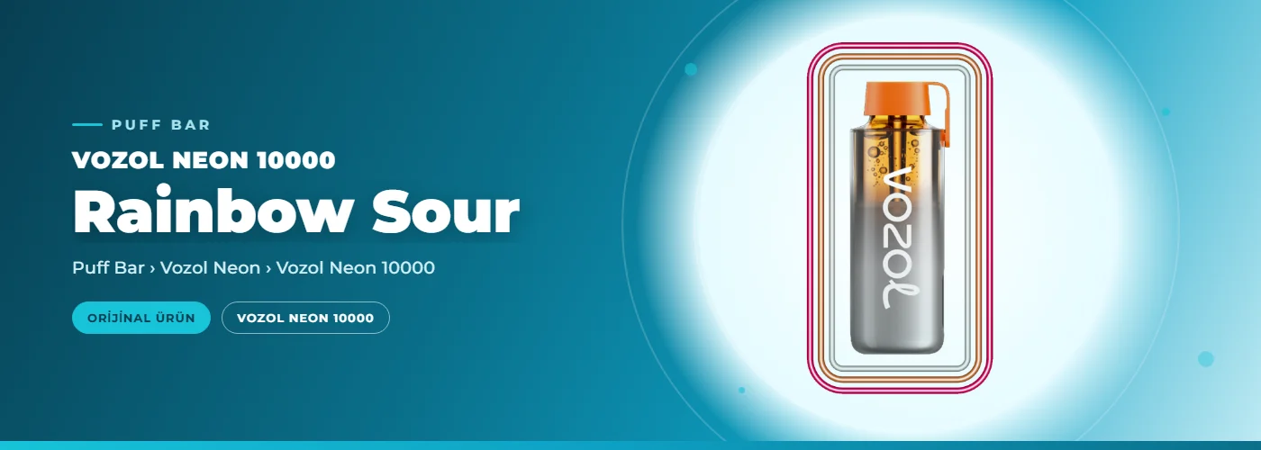 Vozol Neon 10000 Rainbow Sour