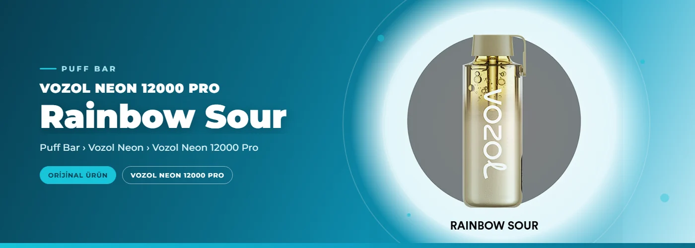 Vozol Neon 12000 Pro Rainbow Sour
