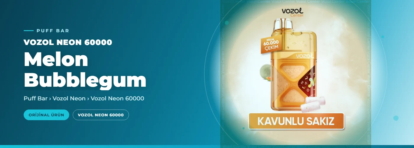 Vozol Neon 60000 Melon Bubblegum