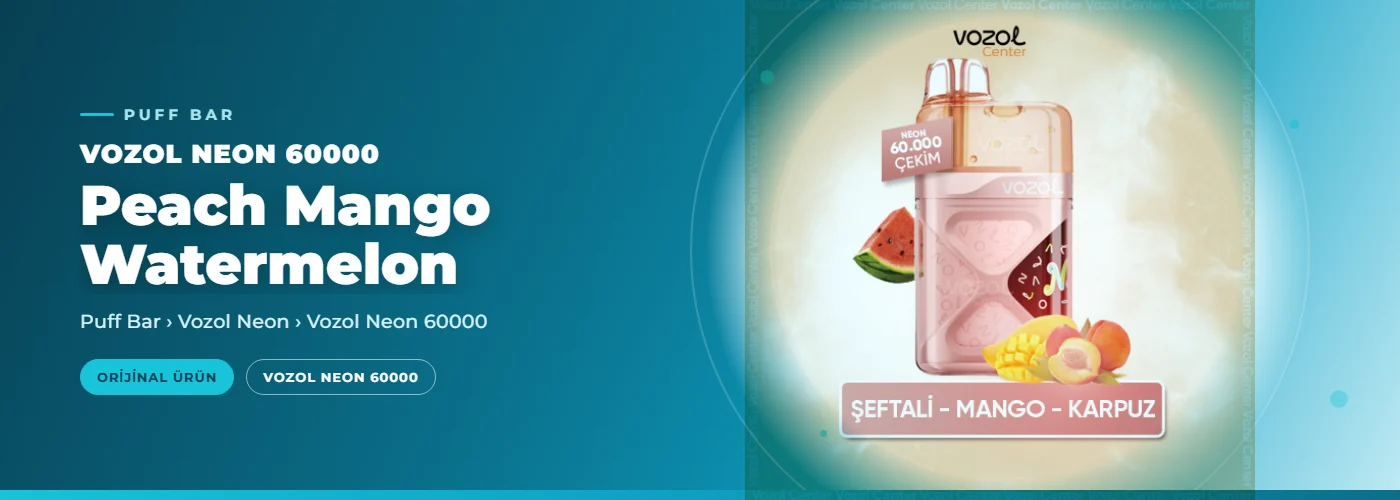 Vozol Neon 60000 Peach Mango Watermelon