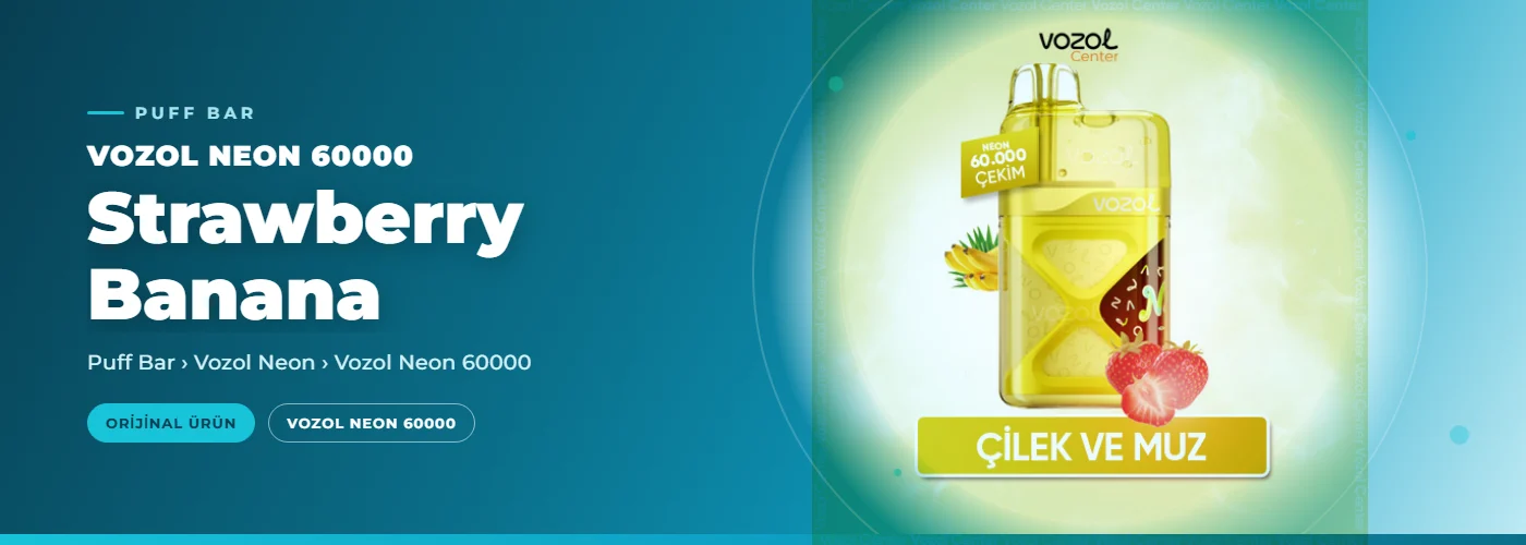 Vozol Neon 60000 Strawberry Banana