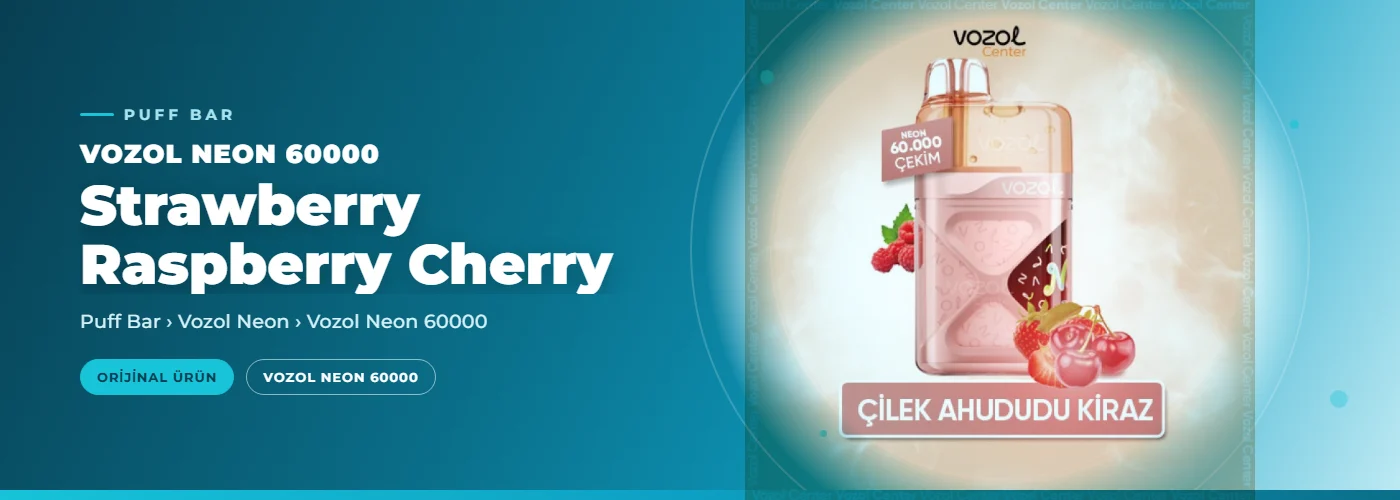 Vozol Neon 60000 Strawberry Raspberry Cherry