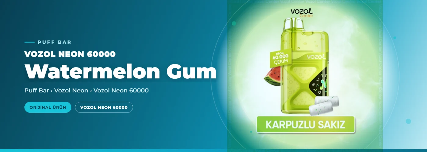 Vozol Neon 60000 Watermelon Gum